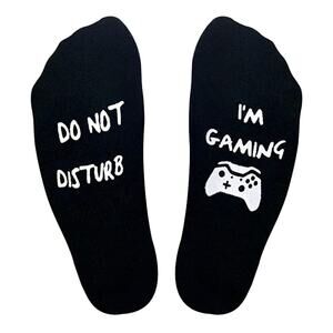 Sock My World Size 6-12 "Do Not Disturb, I'm Gaming" Non Slip Socks